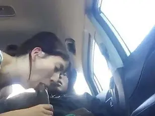 Black Sloppy Blowjob - White Sloppy Blowjob In Car With Watch - Sunporno