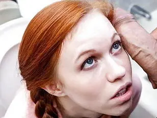 Petite Redhead Teen Gets Stuck In Toilet & Fucked By Friend's Dad -  Sunporno