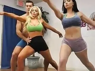Two Fitness - Fitness coach ramon nomar screwing two busty pornstars after intense  workout - Sunporno
