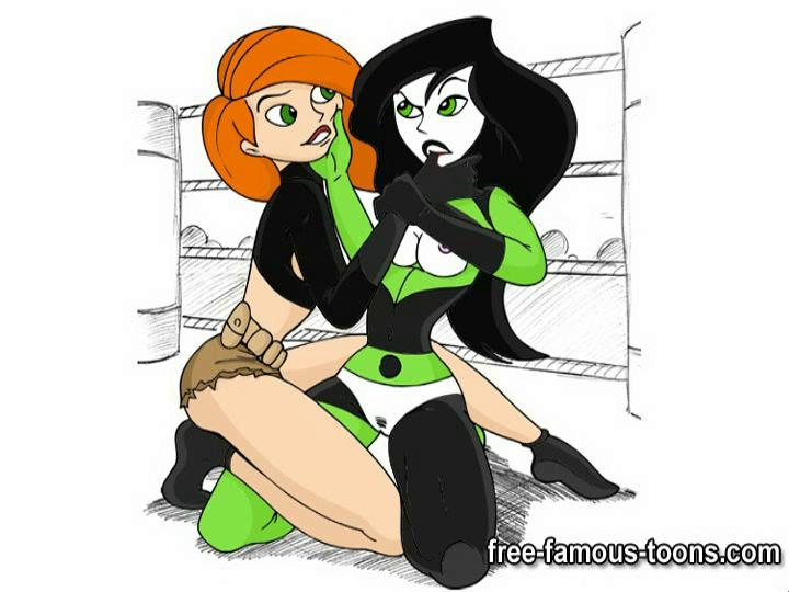 Kim Possible and Shego grind their wet cunts like crazy - Sunporno  Uncensored