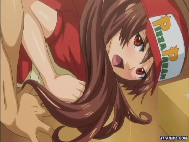 Japanese Hentai Food - Two fast food service crews gets horny on duty - Sunporno