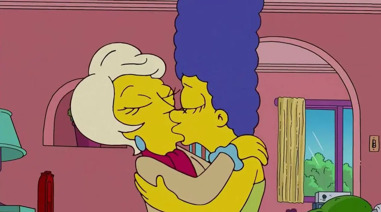 1264px x 704px - The Simpsons - Lindsey Naegle Kiss Marge Simpson - Sunporno
